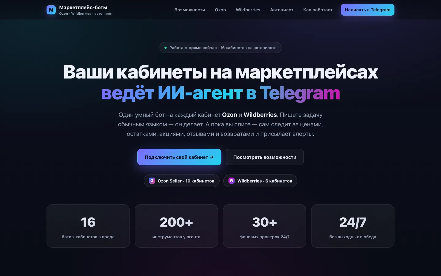 Ферма ботов для маркетплейсов