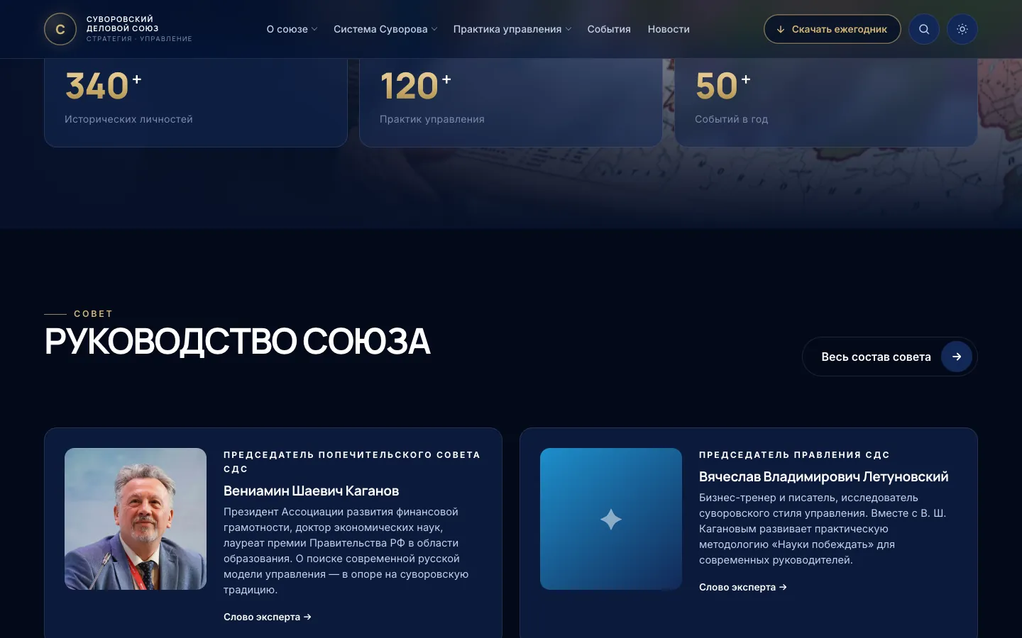 Суворовский деловой союз: экран 2